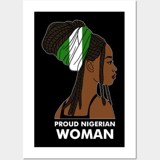 Proud Nigerian Woman, Nigeria Flag African Posters and Art